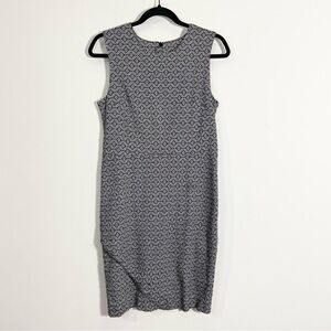 Margaret M Diamond Pattern Sleeveless Sheath Dress